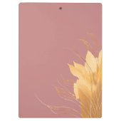 Elegant Roze Toevoegen Logo Custom Text Photo Busi Klembord (Achterkant)