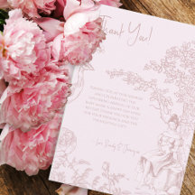 Elegant Roze Toile Jouy Baby shower Boekaanvraag