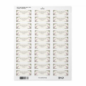 Elegant Roze Tuin Bruiloft Retouradres Label (Full Sheet)