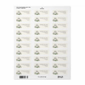Elegant Roze Tuin Bruiloft Retouradres Label (Full Sheet)