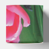 Elegant roze tulps Weddenschap Bedankdoosjes (Bovenkant)