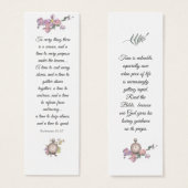 Elegant Roze Vast Religieus Wisdom Mini Visitekaartjes (Voorkant /achterkant)