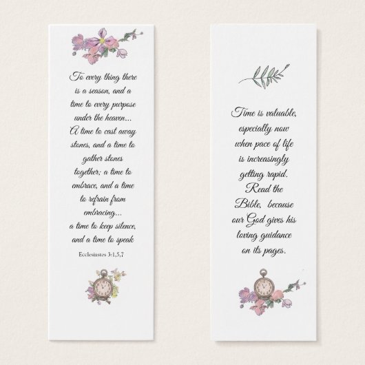 Elegant Roze Vast Religieus Wisdom Mini Visitekaartjes (Voorkant /achterkant)