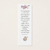 Elegant Roze Vast Religieus Wisdom Mini Visitekaartjes (Voorkant)