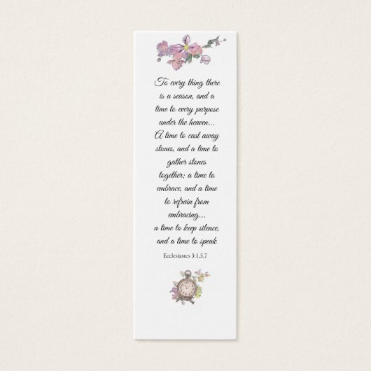 Elegant Roze Vast Religieus Wisdom Mini Visitekaartjes (Voorkant)