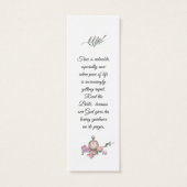 Elegant Roze Vast Religieus Wisdom Mini Visitekaartjes (Achterkant)