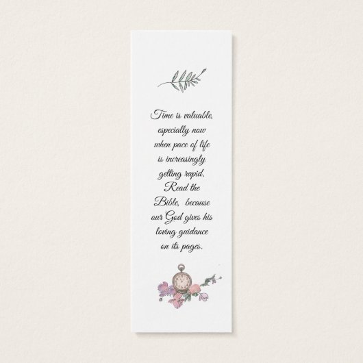 Elegant Roze Vast Religieus Wisdom Mini Visitekaartjes (Achterkant)