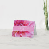 Elegant roze ventilator bedankkaart (Voorkant)