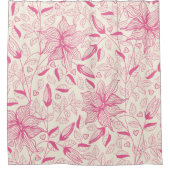 Elegant roze ventilator douchegordijn (Voorkant)
