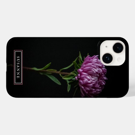 Elegant roze ventilator iPhone Case (Achterkant (horizontaal))