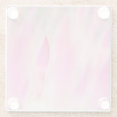 Elegant roze ventilator Onderzetter Glazen Onderzetter (Achterkant)