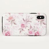 Elegant roze ventilatorontwerp Case-Mate iPhone case (Achterkant (horizontaal))