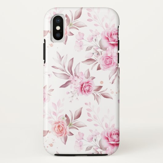 Elegant roze ventilatorontwerp Case-Mate iPhone case (Achterkant)