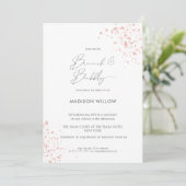 Elegant Roze Verf Brunch Bubble Vrijgezellenfeest Kaart (Staand voorkant)