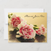 Elegant roze Verloving voor bruiloft Kaart (Voorkant)