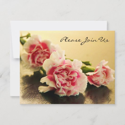 Elegant roze Verloving voor bruiloft Kaart (Voorkant)