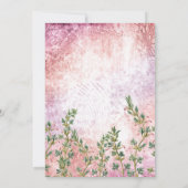 Elegant  roze verrassend Vrijgezellenfeest Kaart (Achterkant)