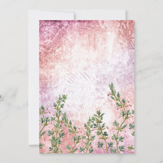 Elegant  roze verrassend Vrijgezellenfeest Kaart (Achterkant)