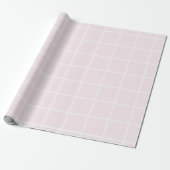 Elegant roze vierkant inpakpapier (Uitgerold)