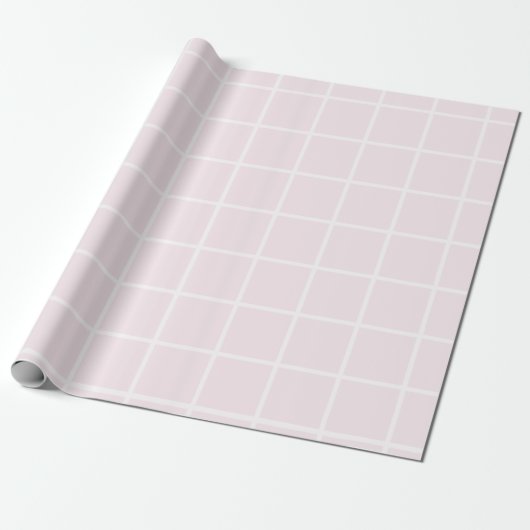 Elegant roze vierkant inpakpapier (Uitgerold)