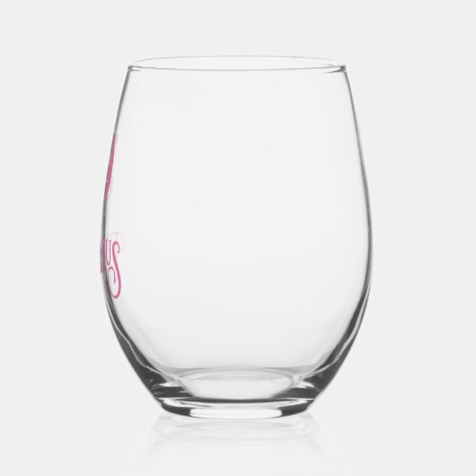 Elegant Roze Vijftig en fantastisch Wijnglas Zonder Voet (Links)