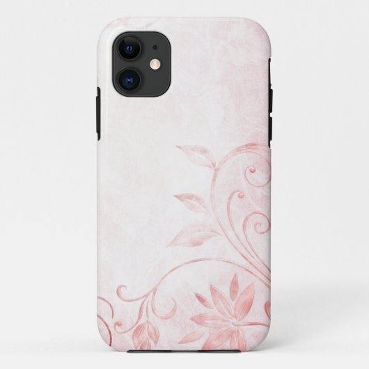 Elegant roze Vintage Case-Mate iPhone Case (Achterkant)