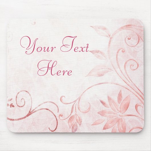 Elegant roze Vintage Muismat (Voorkant)