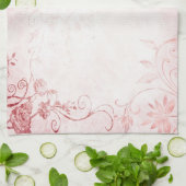 Elegant roze Vintage Theedoek (Gevouwen)