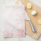 Elegant roze Vintage Theedoek (Quarter Fold)