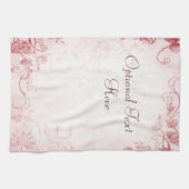 Elegant roze Vintage Theedoek (Horizontaal)