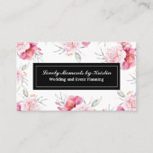 Elegant roze visitekaartje (Voorkant)