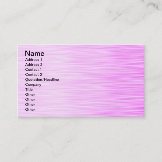 Elegant roze visitekaartje (Voorkant)