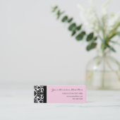 Elegant roze Visitekaartjes (Staand voorkant)