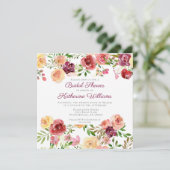 Elegant roze Vrijgezellenfeest botanische tuin Kaart (Staand voorkant)