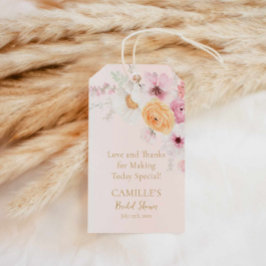 Elegant roze Vrijgezellenfeest Cadeaulabel