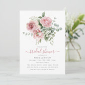 Elegant roze Vrijgezellenfeest Kaart (Staand voorkant)