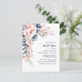 Elegant roze Vrijgezellenfeest Kaart (Staand voorkant)