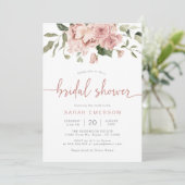 Elegant roze Vrijgezellenfeest Kaart (Staand voorkant)