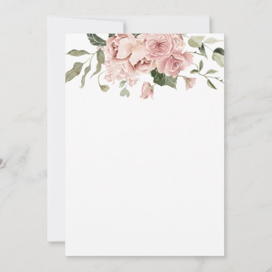 Elegant roze Vrijgezellenfeest Kaart (Achterkant)