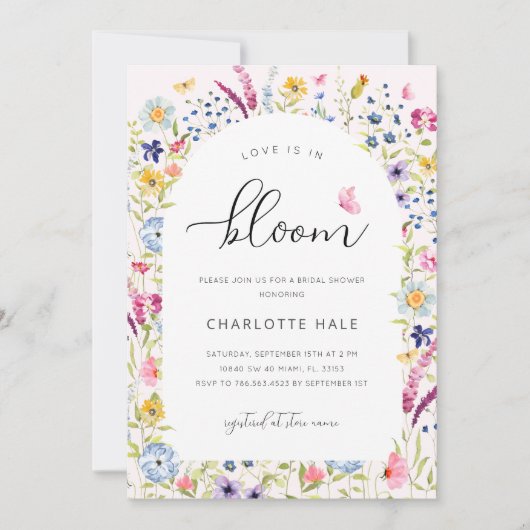 Elegant roze Vrijgezellenfeest Kaart (Voorkant)