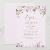 Elegant roze Vrijgezellenfeest Kaart (Voorkant / Achterkant)