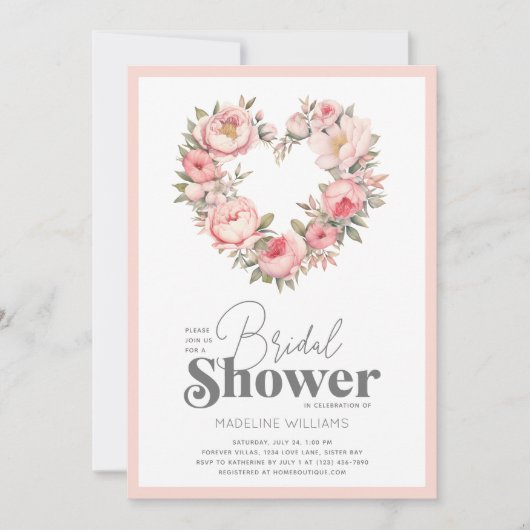 Elegant roze Vrijgezellenfeest Kaart (Voorkant)