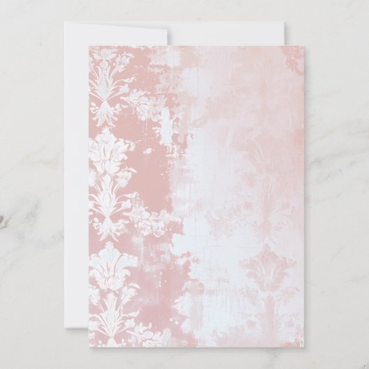 Elegant roze Vrijgezellenfeest met hoge thee Kaart (Achterkant)