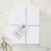 Elegant roze waanzinnig klein huwelijk welkom cadeaulabel (Met Touw)