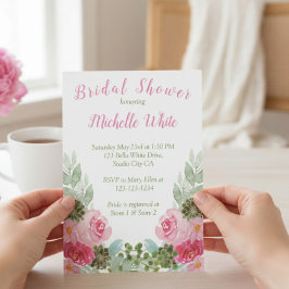 Elegant roze Waterverf