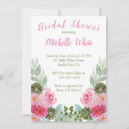 Elegant roze Waterverf