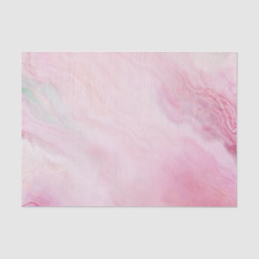 Elegant roze Waterverf Agate Patroon Tissue Pape Tissuepapier (Voorkant)