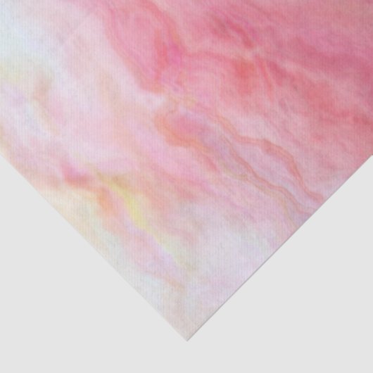 Elegant roze Waterverf Agate Patroon Tissuepapier (Detail)