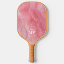 Elegant roze Waterverf Agate Pattern - Monogram