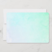 Elegant roze Waterverf ballet Baby shower Kaart (Achterkant)